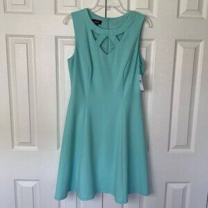 Alyx Mint Green Size 10 Sleeveless Stretch Zip Sheath Cutout Dress New